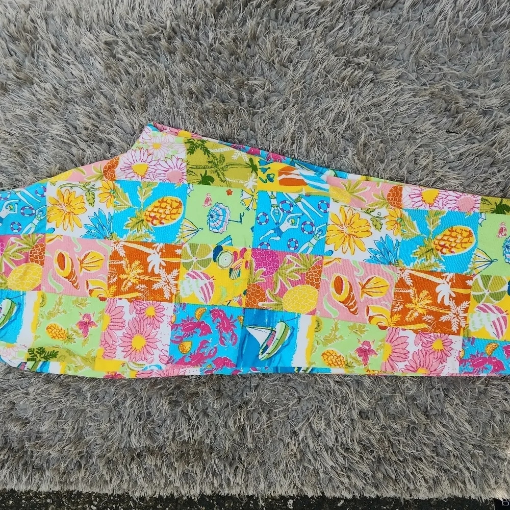 Bon Jour Leading Life womens Colorful Capri size 8 - Picture 2 of 6